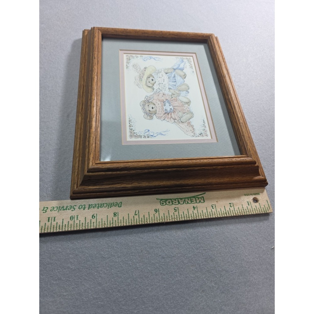Custom Wooden Frame Matted Print of 2 Teddy Bears - 12 x 10 inches - Alice Shall - Picture 5 of 9